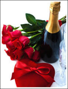 Roses and Champagne and chocolates