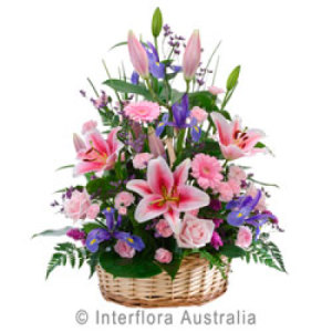 Beautiful Basket of Mixed Flowers