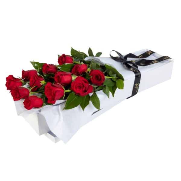 12 roses boxed Various colours available