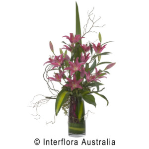 Oriental Lilly Vase